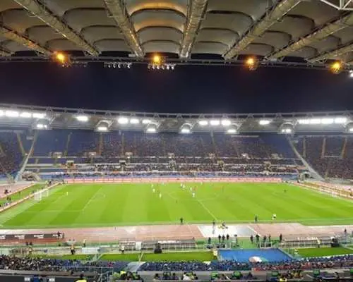 AS Roma football game at Stadio Olimpico