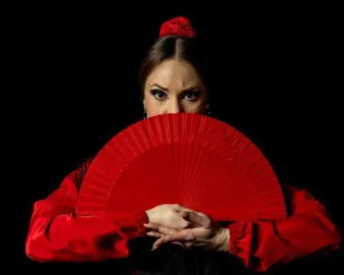 Traditional flamenco show in a brick cave in Madrid