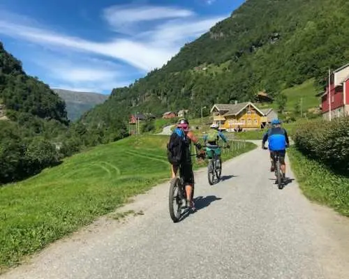 Voss mountain to fjord mountain bike tour