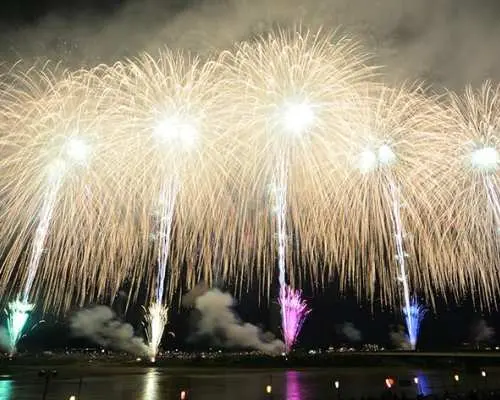 Nagaoka Fireworks Festival, Zenkoji Temple & Konnyaku Park 2 Days Bus Tour from Tokyo