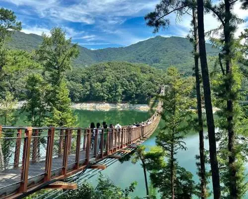 【7-10月首爾仁川京畿道6日團 低至HK$599/位】全程入住4晚酒店 包4早餐4正餐｜打卡水原華城＋水原starfield購物中心+星空圖書館2.0＋馬場湖吊橋＋韓服體驗＋手工研磨咖啡豆製作體驗+品嚐)｜特別安排1天自由活動