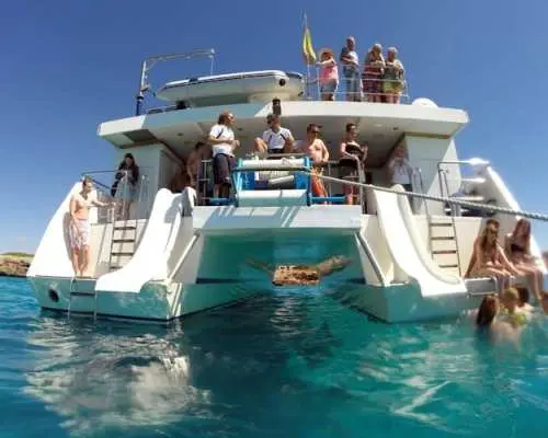 Moonfish Glass-bottom Boat 2-hour Trip with Cala Varques Swim Stop