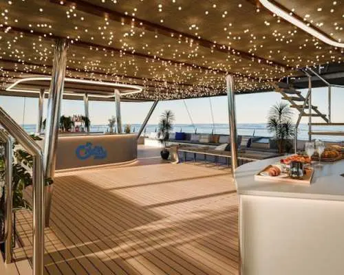 Palma Bay premium catamaran with dinner, swim and optional VIP area