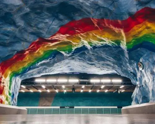 Underground Metro Art Ride with a local in Stockholm
