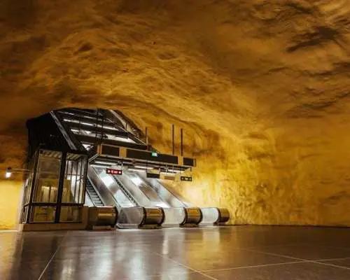 Underground Metro Art Ride with a local in Stockholm