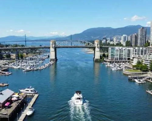 Adults‑only yacht cruise along Vancouver's coastline with drinks