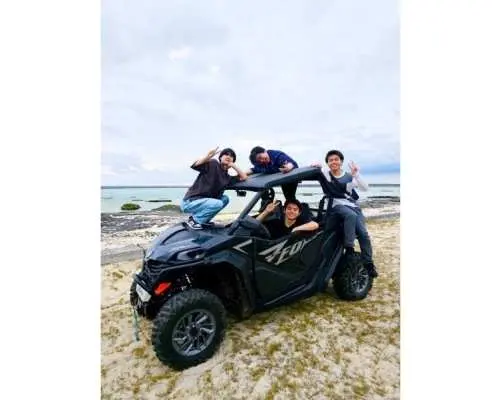 [Kumejima] First in Okinawa Prefecture! Great nature adventure tour by large buggy