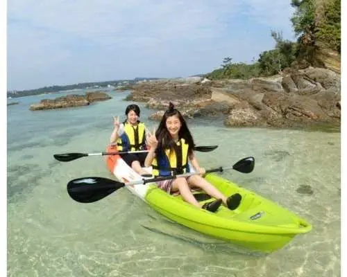 【沖縄県・東海岸プライベートビーチ】無人浜に上陸 シーカヤック ※オプションでBBQも出来ます！