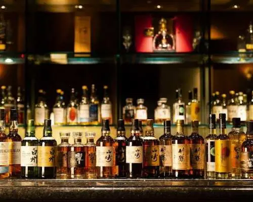 Japanese Whisky Collection Suntory Premium Selection at Captain's Bar