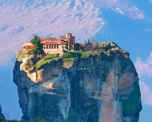 Self-guided driving audio tour of Meteora's ancient monasteries