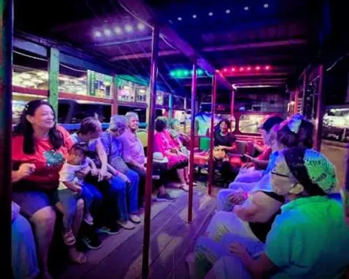 Santa Marta city night tour aboard a traditional Colombian Chiva