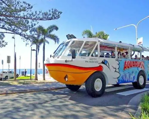 阳光海岸水上观光车1小时城市游览与河上巡游