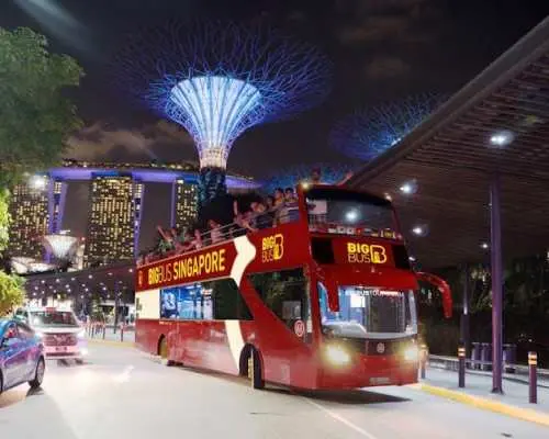Big Bus panoramic night tour of Singapore