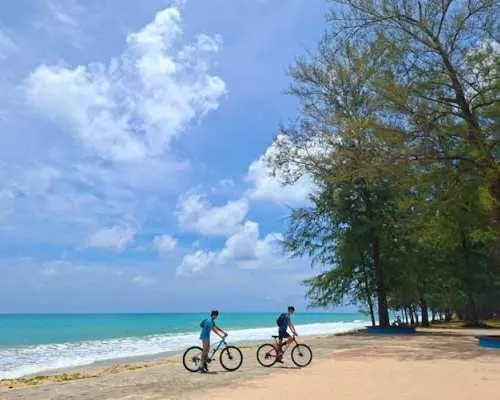 Full-day hike and bike tour of Thai Muang National Park from Khao Lak