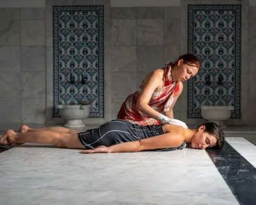 Artemis Hamam traditional full body scrub & foam massage in Kos