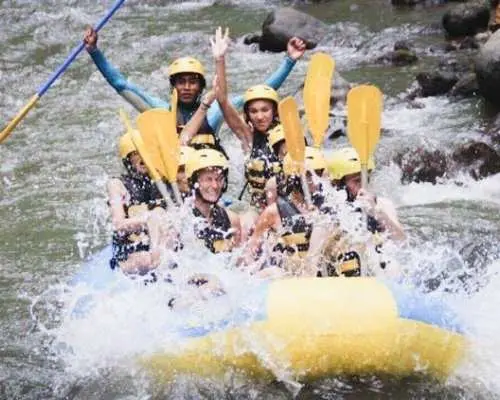 Half-day White water rafting adventure on the Ayung river