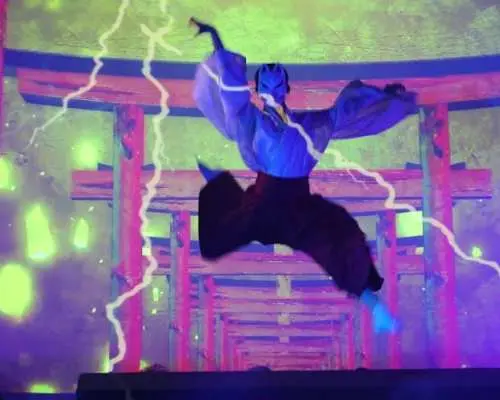 Japanese Show with Sword Fighting, Action and Dance
