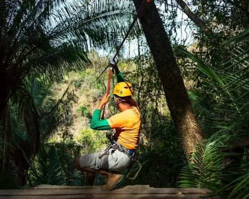 Erawan Patong Seaview Zipline experience
