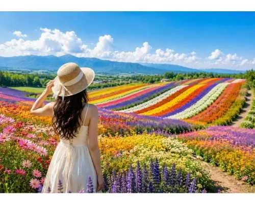【北海道 - 富良野/美瑛】一日巴士游，游览青池、四季彩之丘、富田农场和宁格尔露台 | 从札幌出发