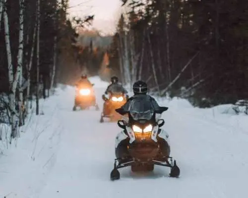 Snowmobiling Upper Laurentians 2hrs near Mont-Tremblant｜Canada