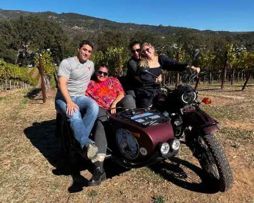Napa Valley: Napa Valley Guided Sidecar Tour with 3 Wineries｜United States