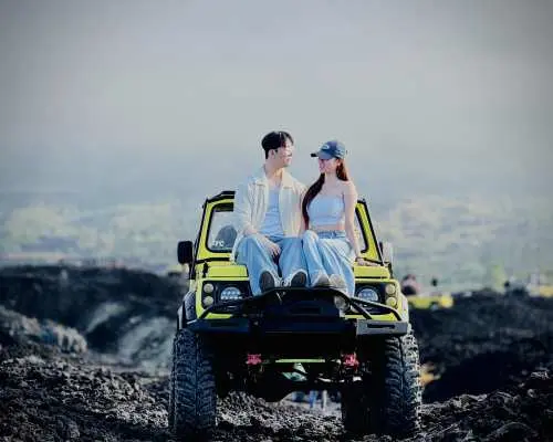 Mount Batur Sunrise Jeep Tour With Drone Photography & Combo Tour ( Atv,Waterfall,Rafting)