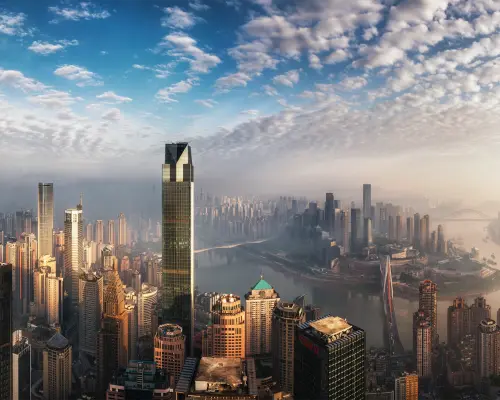 Chongqing Full-Day Tour | Classic Landmarks with English Guided Tour | Chongqing Ciqikou (Themed Interactive Experience), Liziba Station, Luo Zhongli Art Museum, Chongqing Cloud Eye & Yangtze River Cableway