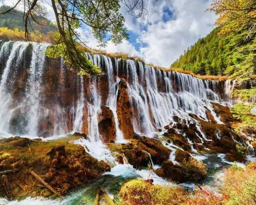 중국 쓰촨성 아바현 | 주자이거우 당일 여행 (고속열차 및 미니밴 이용, 2~8인)