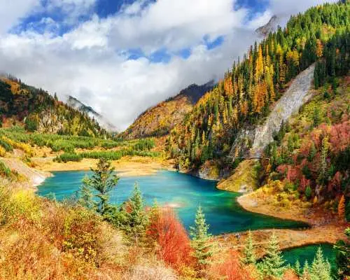 중국 쓰촨성 아바현 | 주자이거우 당일 여행 (고속열차 및 미니밴 이용, 2~8인)