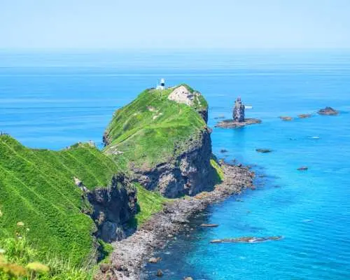 北海道积丹半岛一日游｜神威岬＋黄金岬海景＋小樽运河＋季节水果採摘｜札幌出发