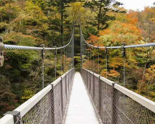 日本栃木賞楓一日遊｜Hunter Mountain獵人山紅葉纜車・紅葉谷大吊橋・鹽原溫泉散策體驗｜銀座出發