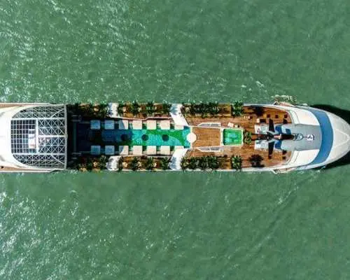Explore Ha Long Bay one day trip from Ha Noi with the most luxury Dolphin Cruise in Ha Long Bay