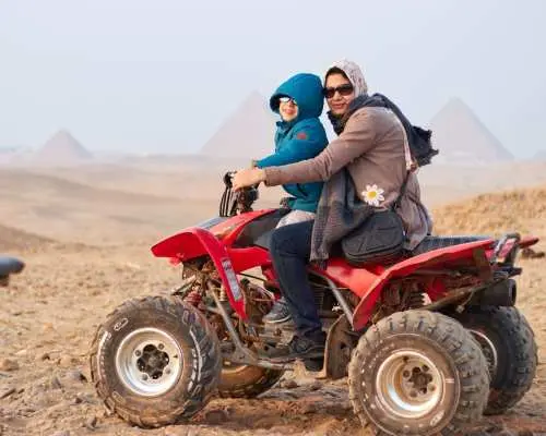 Pyramids at Sunrise Tour With Quad Bike Desert Ride