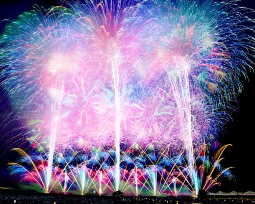 【新宿出發】日本三大花火・長岡祭大煙火大會（左岸椅席觀覽席）｜水蜜桃採果＋薰衣草花田絕景｜苗場王子大飯店 2日遊