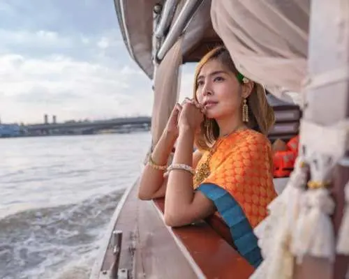 Bangkok Supatra Cruise with Thai Costume Along Chao Phraya River | Thailand