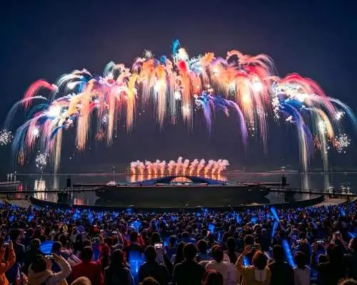 湖光賞花火｜重慶長壽湖天空劇院煙花一日遊