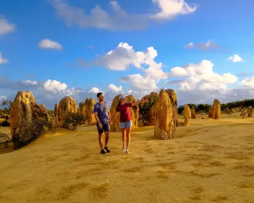 Perth Round Trip | 3-Day Tour of Pink Lake and Margaret River | Chinese Service / Pink Lake Photo Opportunity / Lancelin White Sand Dunes / Lobster Feast / Pinnacles