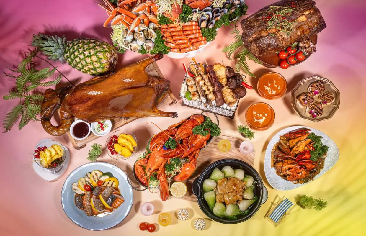 灣仔｜六國酒店 Gloucester Luk Kwok Hong Kong｜Le Menu｜華麗盛宴‧自助晚餐｜果漾花語下午茶自助餐｜半自助晚餐｜半自助午餐｜美式自助早餐