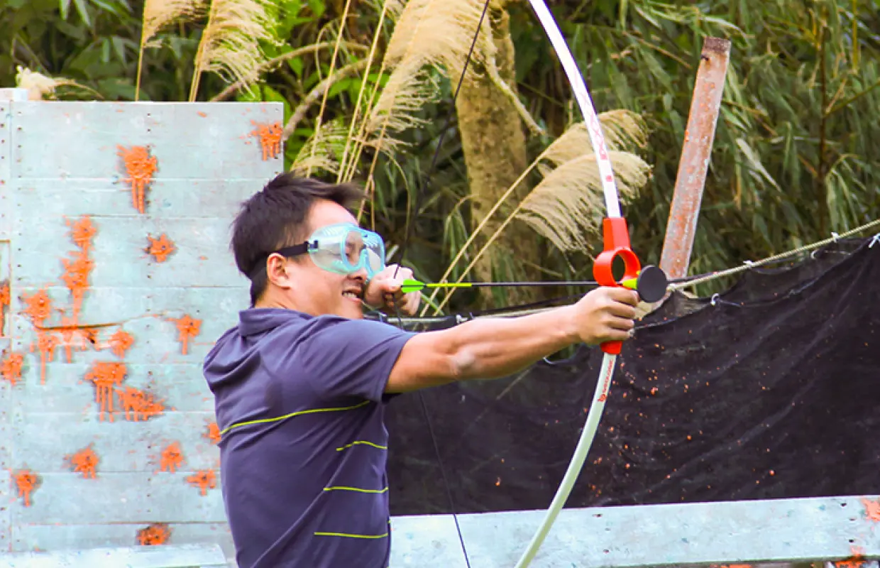 [ความสนุกสำหรับครอบครัว] ประสบการณ์การต่อสู้ด้วยธนูและลูกศร｜Neihu 358 Paintball Center