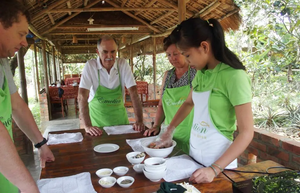 Cooking class in Thuy Bieu Village