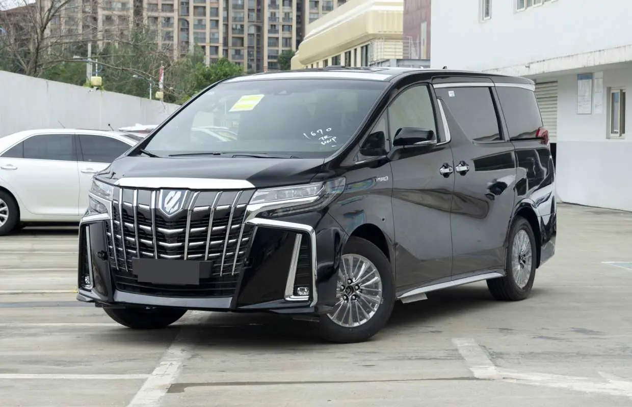 Sleek black luxury MPV exterior for Hong Kong International Airport transfer service, showcasing a comfortable and professional private car experience, ensuring passenger safety and convenience.