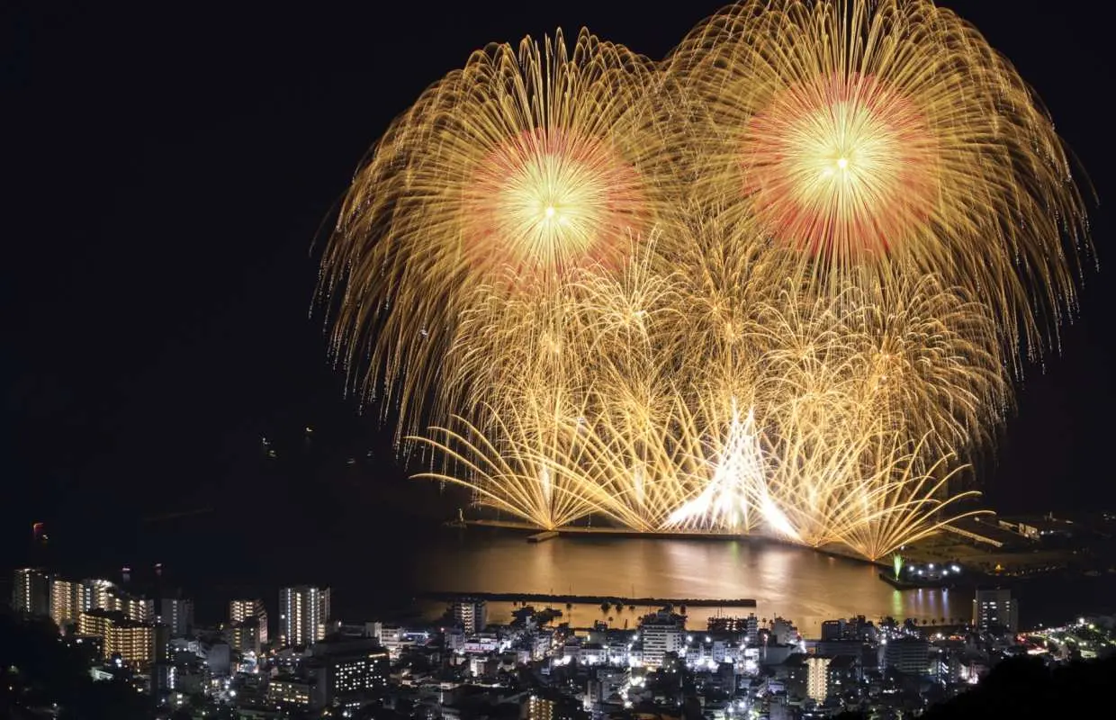 【夏日限定】热海海上烟火大会二日游｜富士野生动物园＆大室山＆城崎海岸＆十国峠展望台｜东京出发