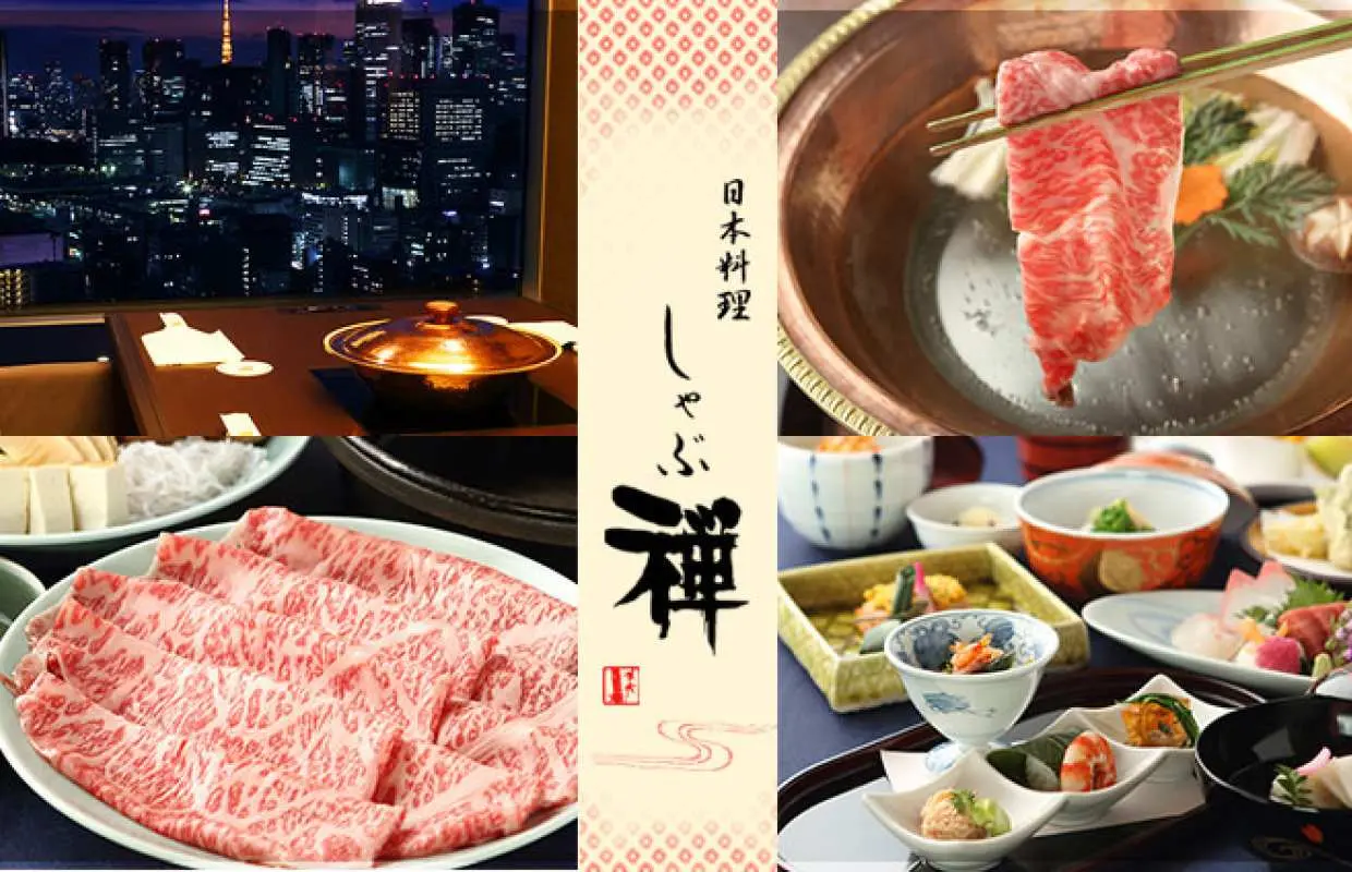 Tokyo Gourmet | Sukiyaki Shabu-shabu 2-hour All-You-Can-Eat Buffet | Shabu ZEN Ginza Creston Hotel 32F