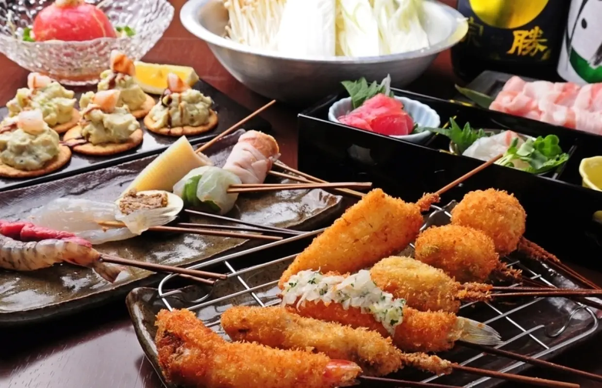 오사카부, 오사카역, 우메다, 신치 | 해산물 쿠카츠 바 쇼텐도(쿠시카츠 바 쇼텐도 나카쓰 지점) | 좌석 예약 전용