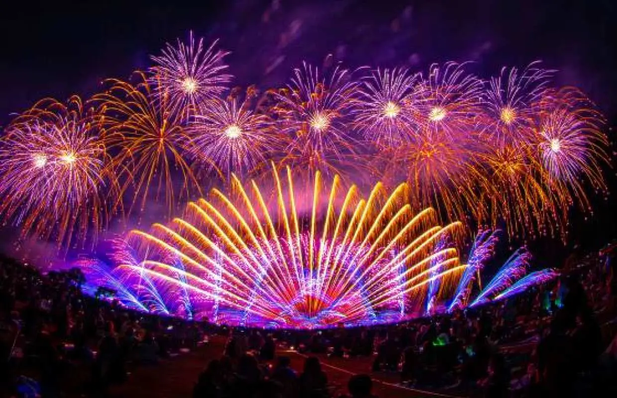 【催行決定】天神発着<10月17日(土)＞ 打ち上げ総数約1万4000発 第39回 やつしろ全国花火競技大会｜ 天神・博多発着｜添乗員同行