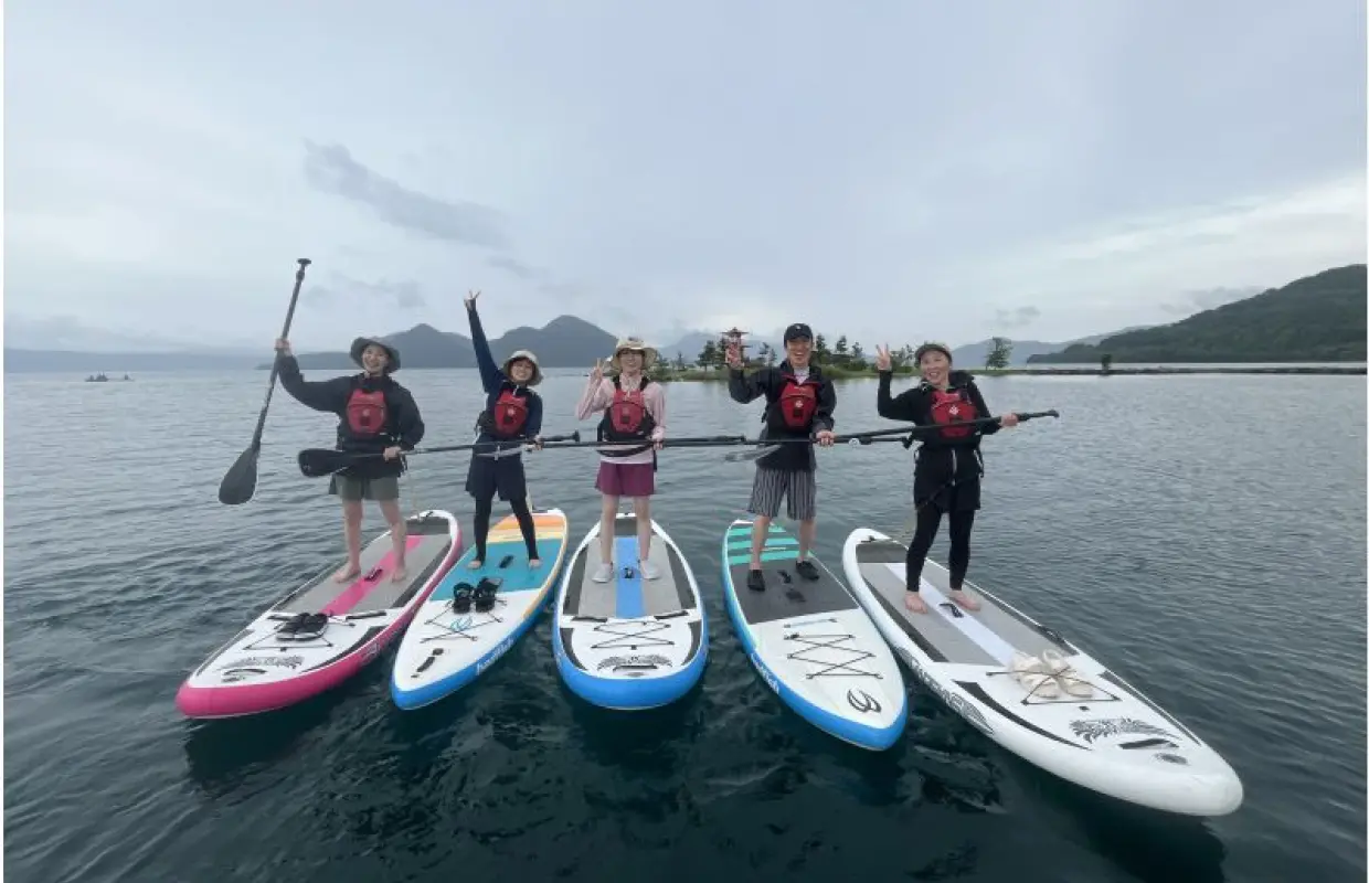 【洞爺湖SUP体験】初めての方でも大丈夫♪美しい洞爺湖でゆっくりSUP体験ツアー♪