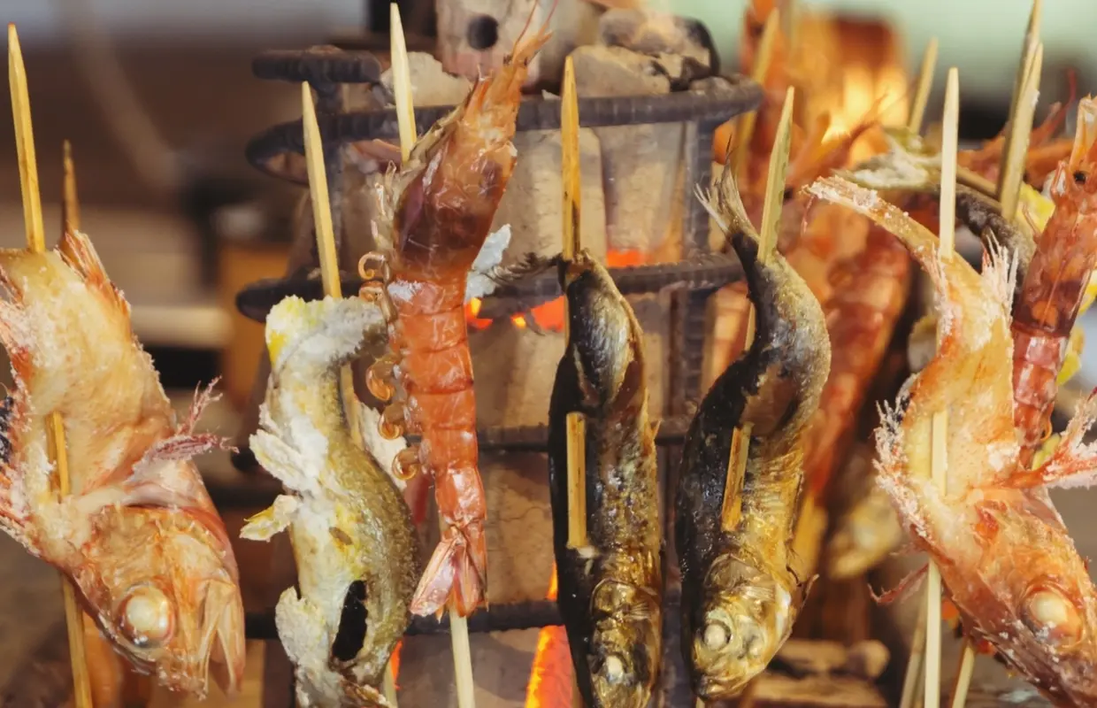 大阪府福岛县野田| 炉端烧 Robata × 寿司 Ura 福岛花 / Robata × 寿司花大阪 (Robata × 寿司 Ura 福岛花 / Robata × 寿司花大阪) |仅座位预订