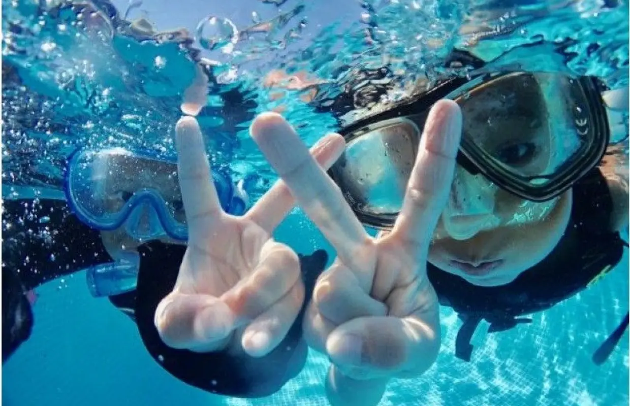 【沖縄・今帰仁・古宇利島】＜1家族で貸切！ファミリープラン＞美しい今帰仁の海で体験ダイビング＜ボートエントリー＞｜12歳〜参加可能◎｜