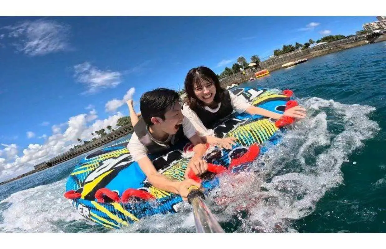 【沖縄・那覇・宜野湾】当日予約OK♪絶叫マリンスポーツ体験！バナナボートや最新の乗り物を当日現地で2個選べる『Aプラン♪』