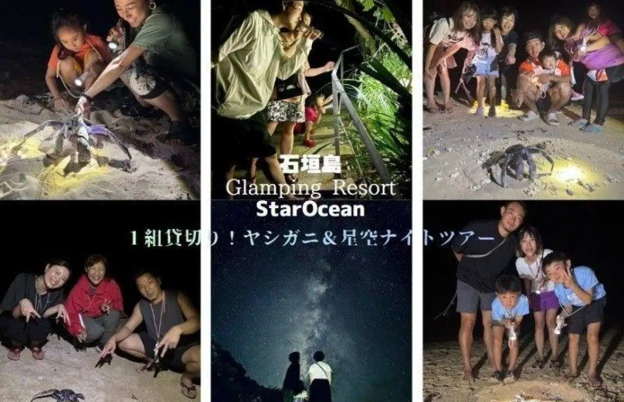 【石垣島／１組貸切】ヤシガニ＆星空ナイトツアー【１歳～参加OK】絶滅危惧種の生き物・天の川撮影などを体験☆ヤシガニ遭遇率100％継続中！